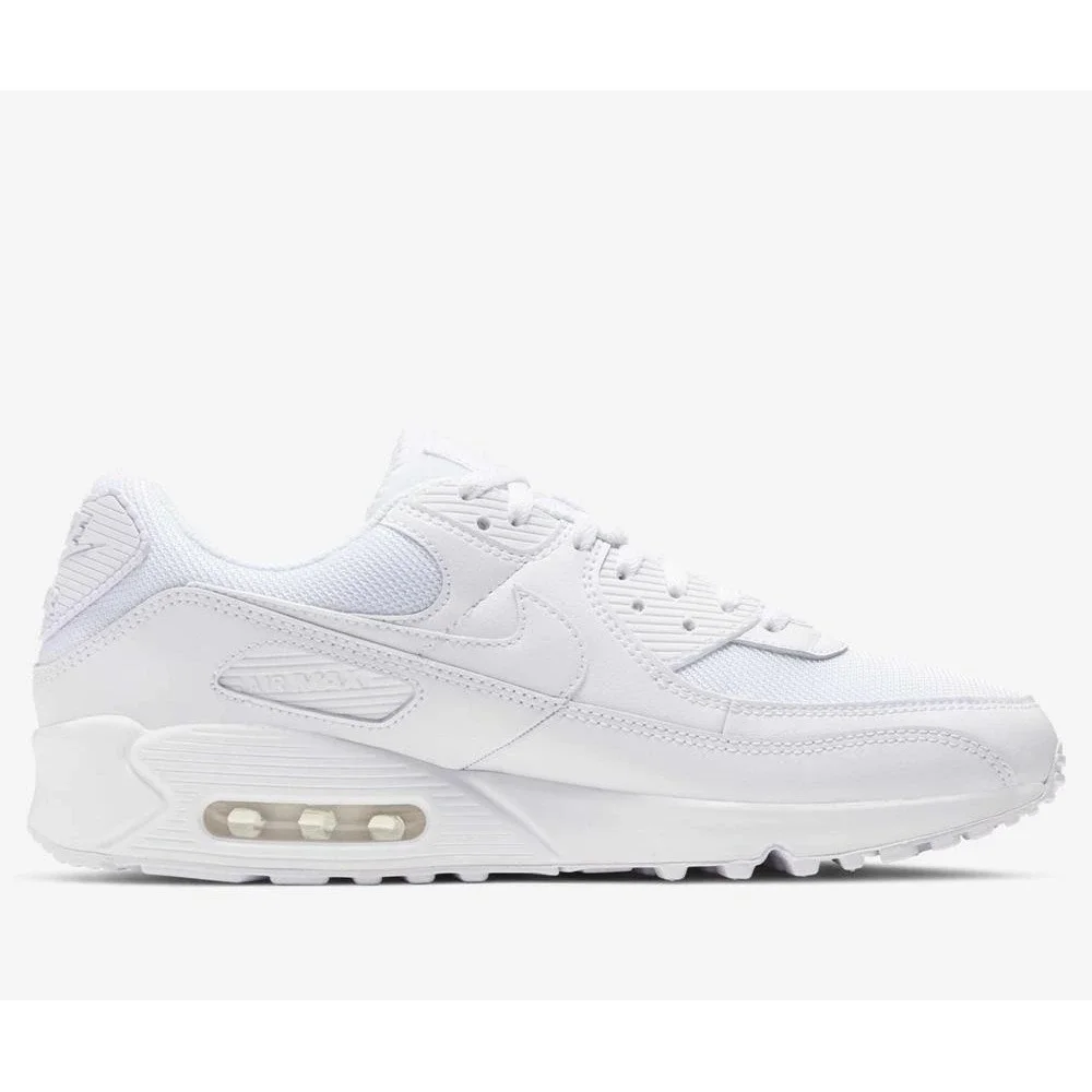 Mens Size 14- Nike Air Max 90 Triple White Shoes Sneakers CN8490 100 NEW